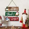 1D Flat Decoration, 1 Set of 1pcs 1D Flat Christmas Ornament Hanging Set | Includes Santa Claus, Snowman, and Reindeer Designs