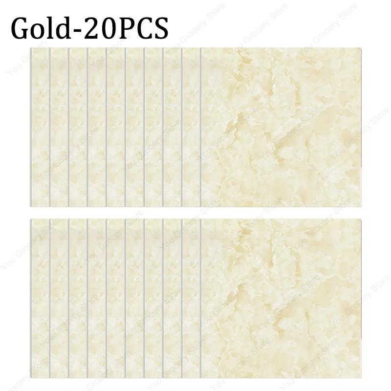30×30cm Thickened Self-adhesive Decor Wall Sticker Marble Tile Floor Sticker PVC Waterproof Toilet Kitchen Home Floor