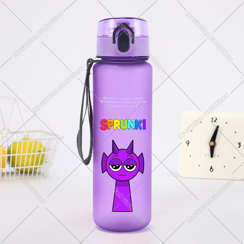 650ML Hot Game Sprunki Water Bottle Portable Children Outdoors Drinking Bottles Large Capacity Sport Fitness Water Cup Xmas Gift