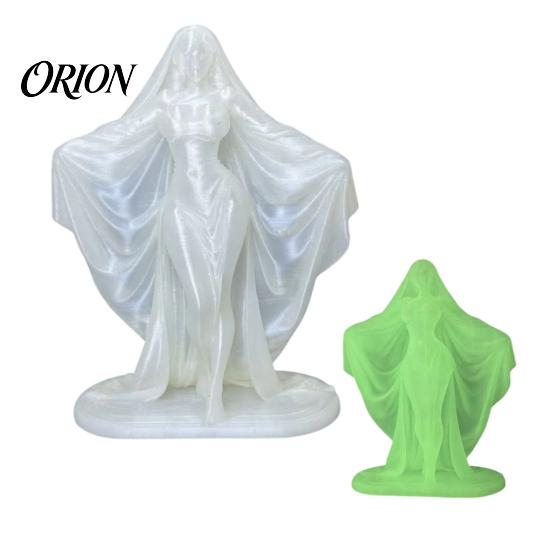 Gothic Style Soft Furnishings 3D Printed Goddess Statue, Minimalist Figurine, Modern Niche Home Accessories Mysterious Sculpture for Office Desk Shelf