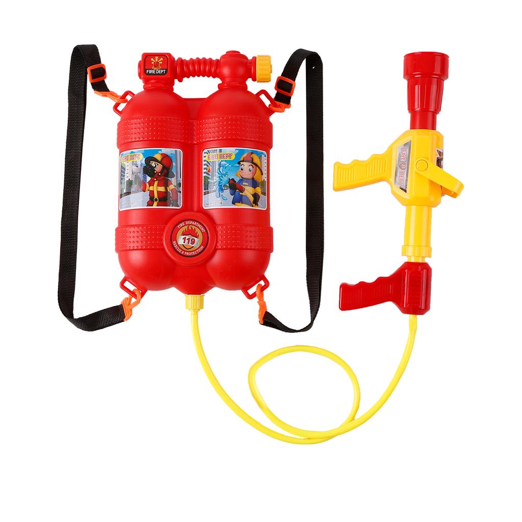 Fireman Toys Backpack Water Spraying Toy Extinguisher with Nozzle and Tank Set Children Outdoor Water Beach Toy for