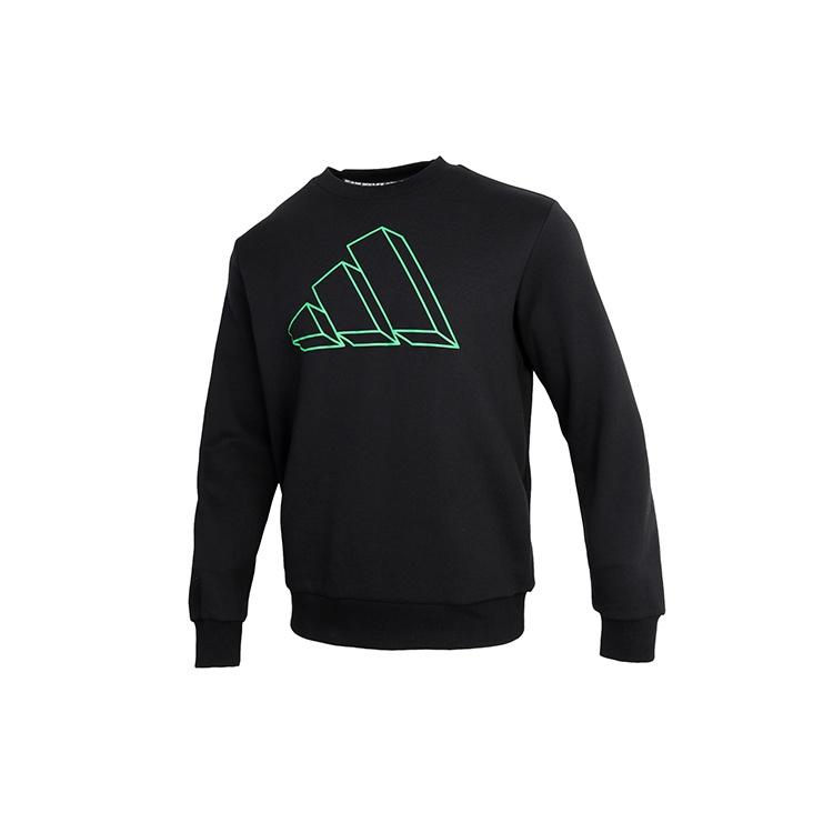 adidas Sportswear Graphic Crew Sweatshirt Black Men s GQ6200 XXL