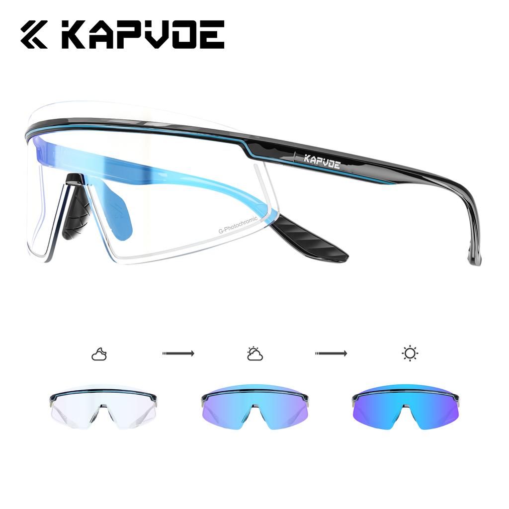 Kapvoe Sports Sunglasses Road Bike Mountain Bicycle Cycl Glasses Riding Goggle Sports Eyewear for Man Women Cycling Glasses