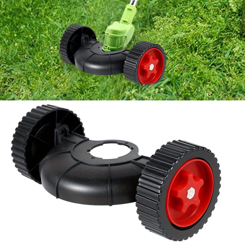 Mower Support Wheel Adjustable Cordless Trimmer Auxiliary Wheels Quick Change Trimmer Support Wheels Attachment