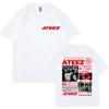 Korean Band ATEEZ Merch T Shirt Men Women Clothing High Quality Fashion Oversized Tshirt Summer Casual Short Sleeve Tshirts