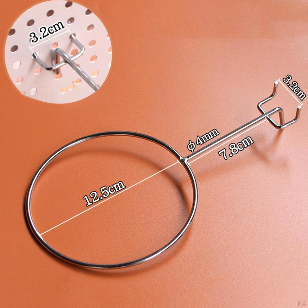 Basketball Storage Rack for Pegboard with 12.5cm Diameter Wall Mount Accessory Football And