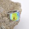 Men's/Women High Quality Luxury Stainless Steel Multi-Gemstone Style Ring Classic Trend Jewelry