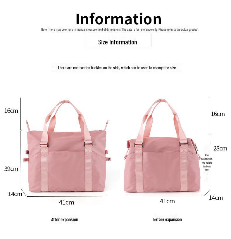 Large Capacity Nylon Travel Bag: Splash-Proof, Dry/Wet Separation, Maternity & Yoga Handbag