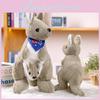 Plush Kangaroo Doll With Soft Cotton Filling For Kids Gift And Bedtime Comfort