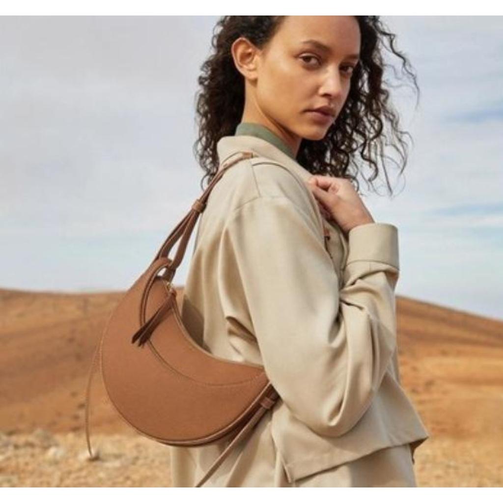 Design di nicchia Borsa a mezzaluna da sottoascellare Polene Borsa a sella Borsa a tracolla da pendolare parigina Versatile Borsa messenger Tendenza moda