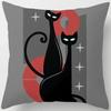 Cartoon Cat Throw Pillow Cover With Short Plush Print For Living Room Sofa Decoration Cushion Cover Pillow Covers Decorative