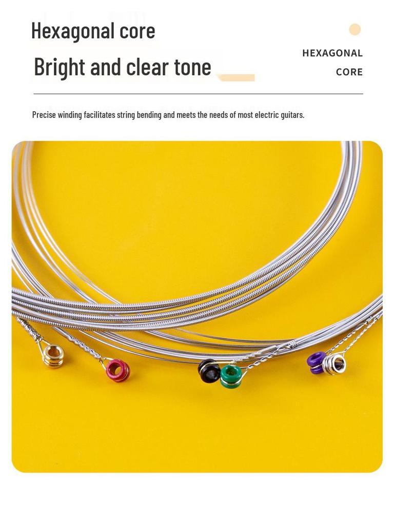 D'Addario Nickel-Plated Electric Guitar String Set (EXL110 & EXL120) - 6 Strings