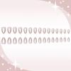 Medium Almond Press On Nail 30 Pieces Set Cats Eye Design in Autumn Stick on Nail Acrylic False Nail Manicures Ornament