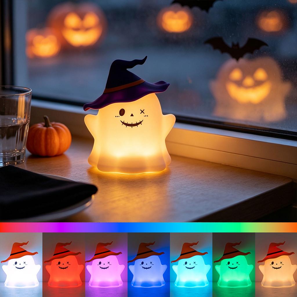 Silicone Tap Night Light Halloween Decoration for Home and Party