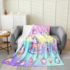 Gnome Yellow Sunflower Microfiber Fleece Throw Blanket Queen For Kids Boys Girls, Gnome Dwarf All Seasons Flannel Blanket For
