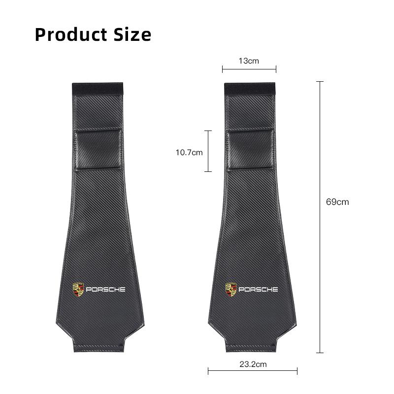 Car Seat Headrest Pillow Protector Cover Accessories For Porsche Cayenne Panamera Macan 911 718 Taycan Boxster Cayman 918 Pajun