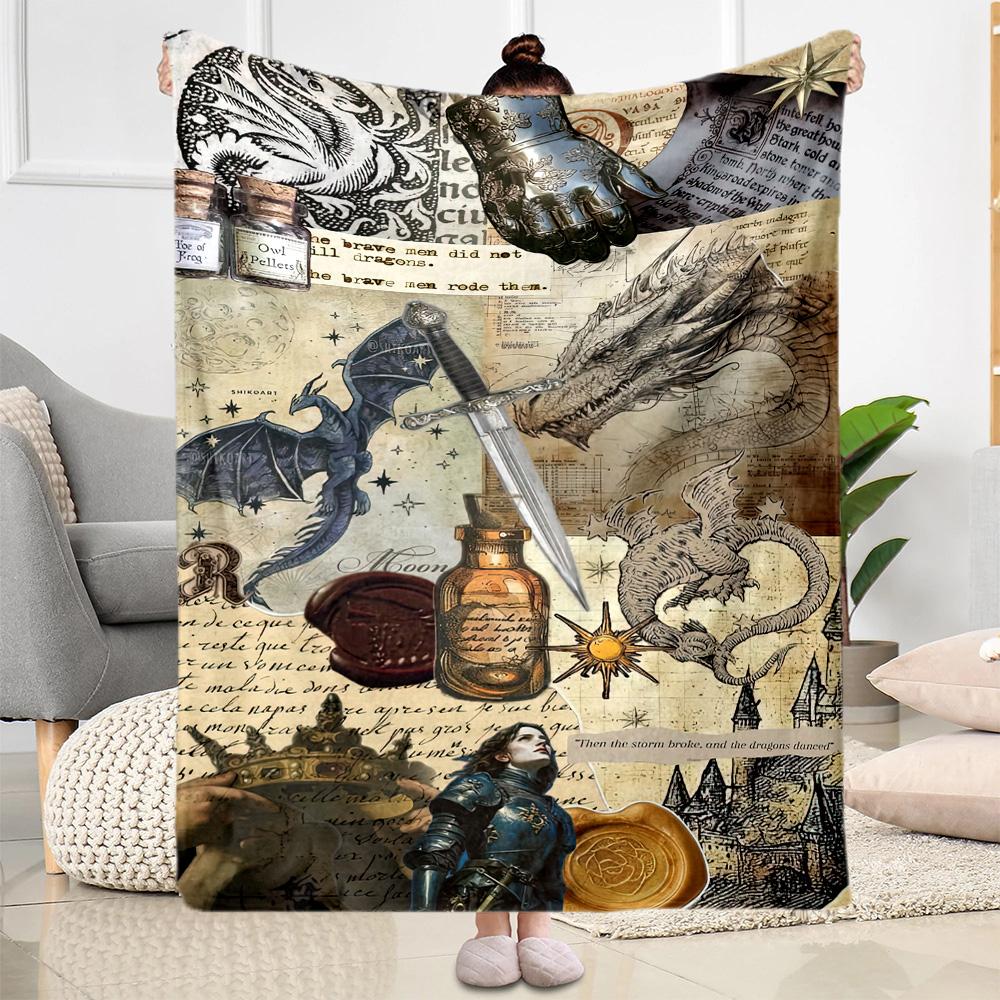 Gothic Style Blanket Ultra-Soft Great for Couch Chair Sofa Four Seasons Multipurpose Modern Gifts For Family Or Friends