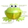 Baby Bath Bubble Machine Tub Frog Automatic Bubble Maker Blower Toys with 12 Music Songs