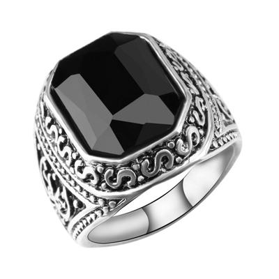 Vintage Damen Herren Geometrischer Charm Schnitzerei Paar Ring Fingerschmuck Größe 7 -10