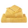 VidaXL Serviettes d'invité de Qualité Supérieure 2 pcs, Draps de Bain, Essuie-mains, Serviette de Visage Salle de Bain, Doré 137278