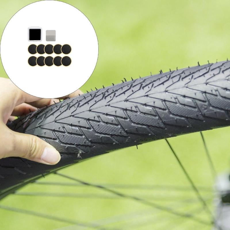 Bicycles Tire Repair Tool Bike Inner Tire Patches Round Tire Patches Portable Bike Tire Flat Repair Tool Enduring