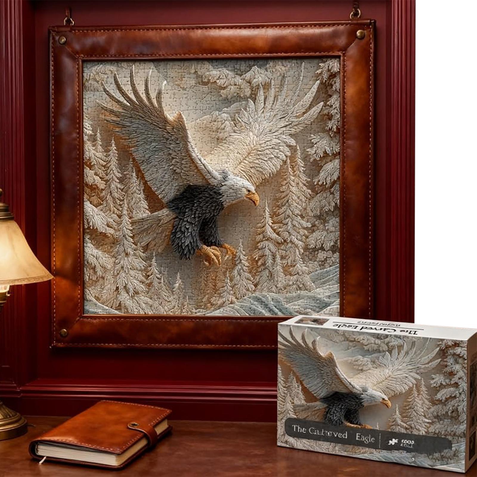 1000 Piece Majestic Bald Eagle Puzzle Game Challenging Eagle Art Puzzles Game Eagle Wildlife Art Design Puzzles Game for Adults China Mainland