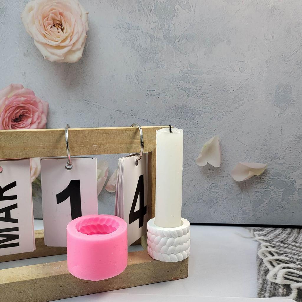 Forma na svíčku Odlitky Formy DIY 3D Silikonová forma Svícník Formy na svíčky Silikonové formy Ruční práce pro svícen