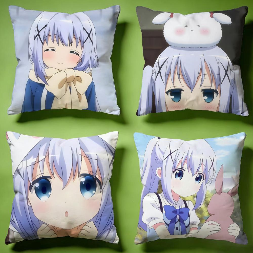 Fashion IIs the Order a Rabbitied Cushion Cover Versatile DoubleSided Pillow Case Fit for Sofa Bed Car Daily Decor