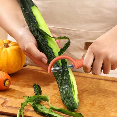 Gemüseschäler 3X Edelstahl Küchenhand-Schäler Ergonomischer Griff Lebensmittelzubereitung Gurke Kartoffel Tomate Verarbeitungswerkzeug