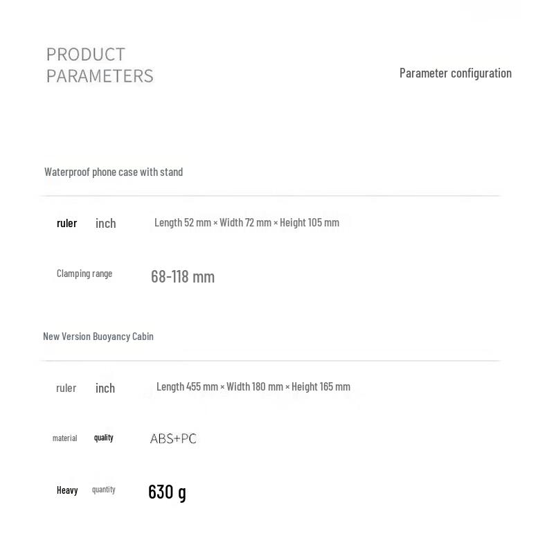 SUBLUE MixPro Underwater Scooter Buoyancy Cabin Kit