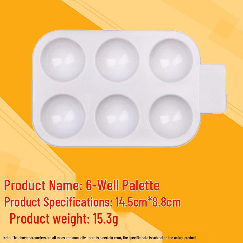 Children's Plastic Color Mixing Palette for Gouache Paints