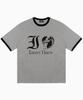 SAINTPAIN Sp I Love Saint Heavyweight Ringer T-Shirt Melange Grey