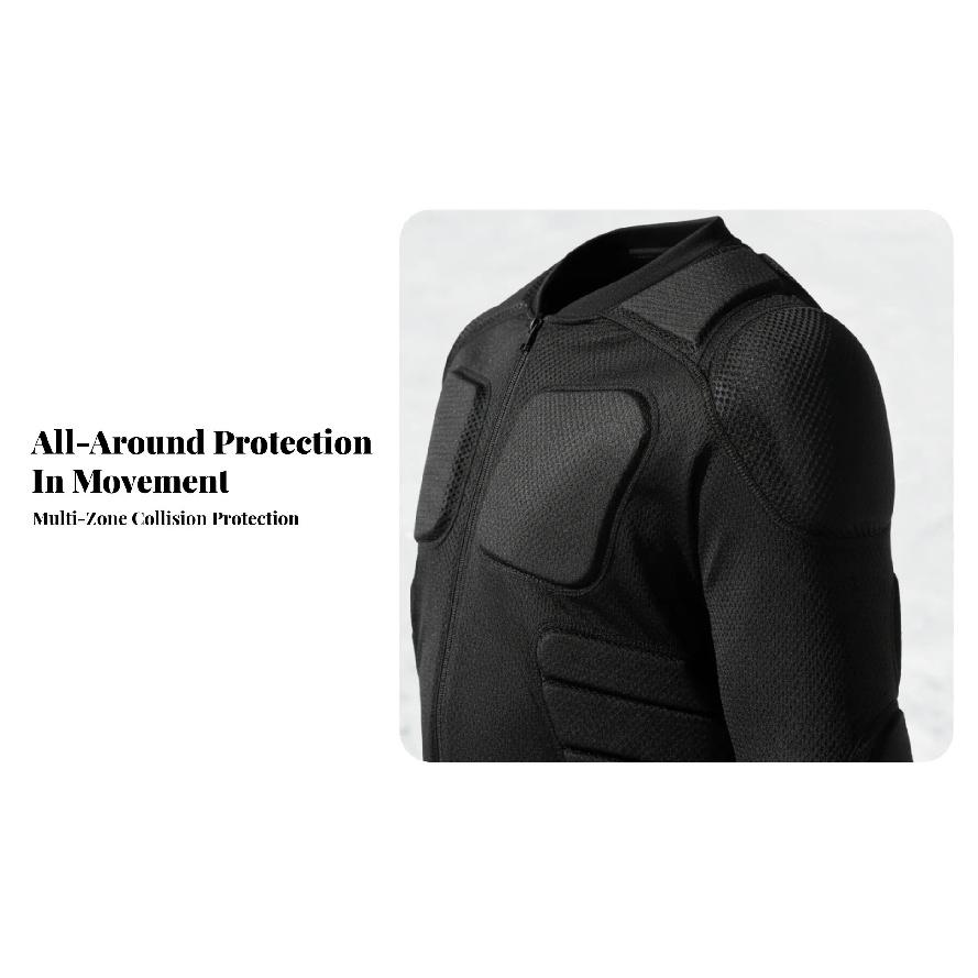 Ski Protective Gear, Spine, Chest & Elbow Guard, Unisex Inner Wear for Snowboard & Skiing