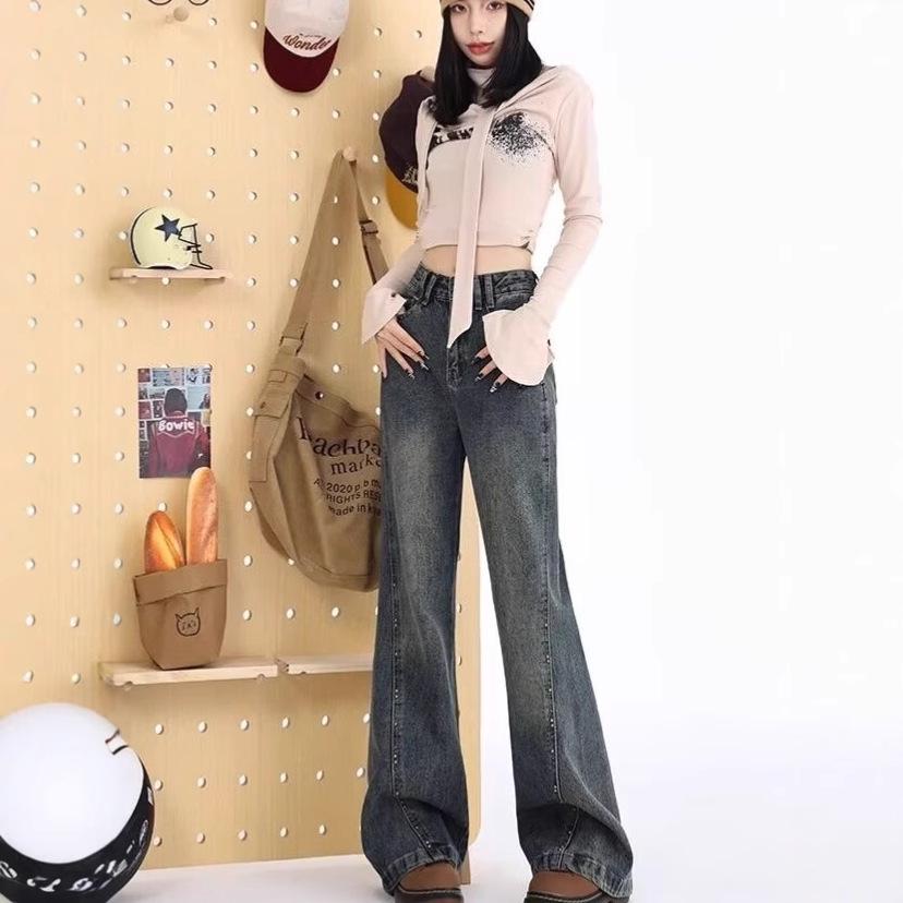 

2024 Autumn High Waist Flare Slimming Jeans for Women Medium
