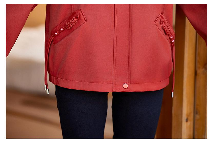 Women's Spring & Autumn 2026 Lapel Jacket for Middle-Aged & Elderly: Loose, Stylish Design