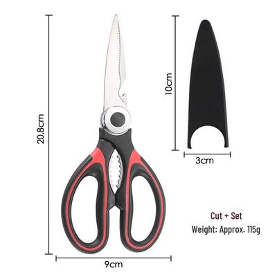 Ruhan Multifunktionale Küchenschere aus Edelstahl - 4er-Pack