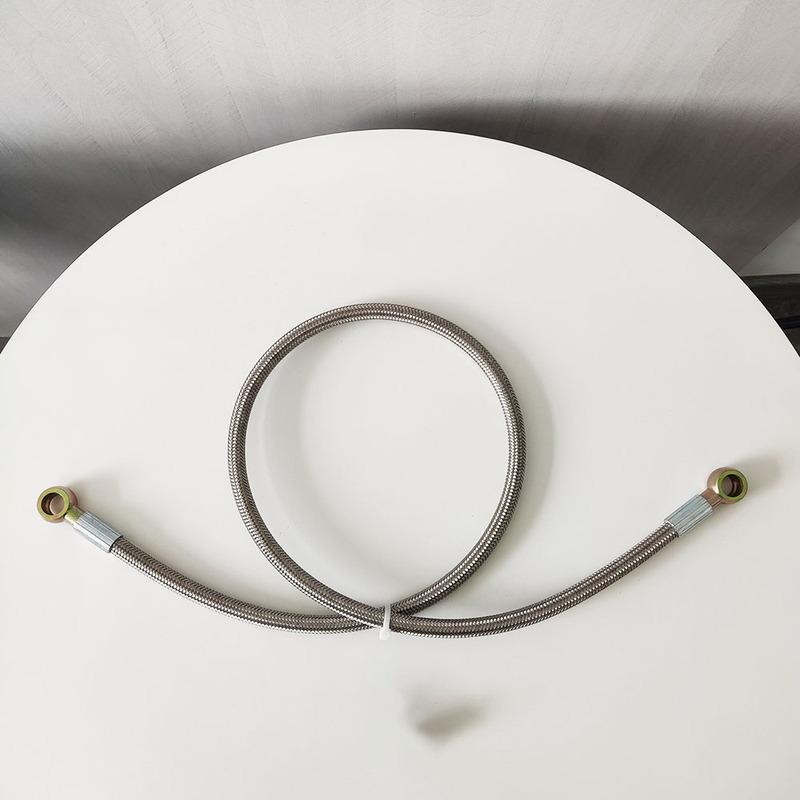 0-90° PTFE Öl-Pipeline-Schlauch 8~10~12mm Hohlanschluss 30-500CM Geflochtene Kraftstoffölleitung Hohe Temperaturbeständigkeit Motorrohr