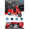 Welly 1/12 Vespa GTS Super 2020 Legierung Klassisches Freizeit-Motorradmodell Simulation Metall Straßenmotorradmodell Kinderspielzeug Geschenke