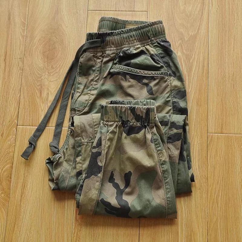 Αθλητικό Παντελόνι Τζόκινγκ Καμουφλάζ Γρήγορης Ξήρανσης Ελαφρύ Αναπνέον - Ελαστική Μέση, Καλοκαιρινό Παντελόνι Cargo