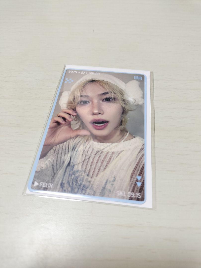 

[USED] StrayKids Felix Bonus Trading Card for Stray Kids Sauna