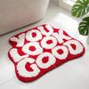 Faux Cashmere Absorbent Floor Mat Bath Door Rug Fast Dry For Entryway Bathroom Hallway In Stock Gift For Families