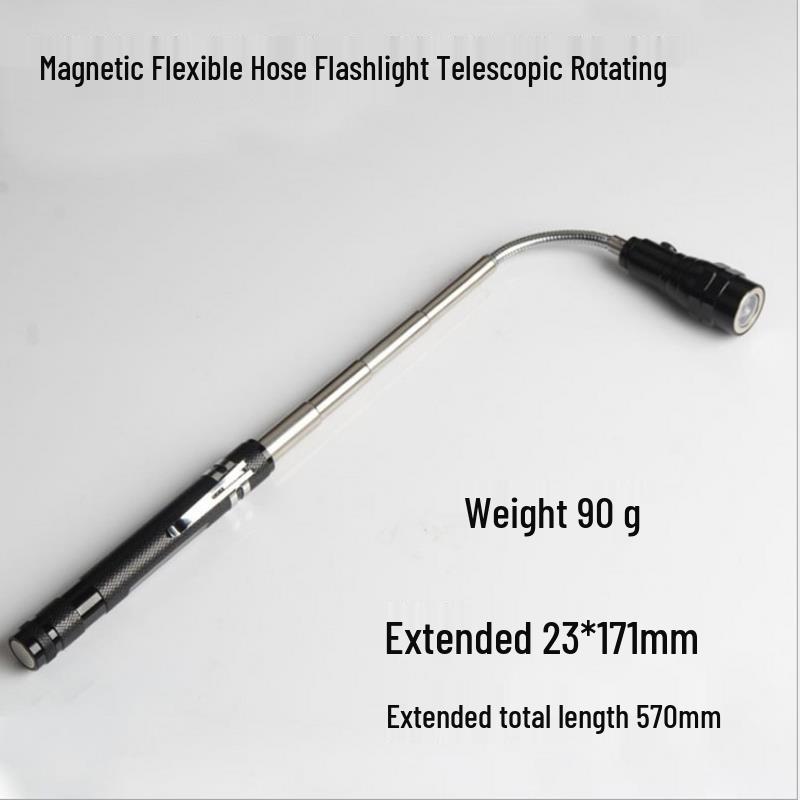 Universal Telescopic Reflective Mirror with Light – Small & Large for Car Repair, Shipyard, & Welding Inspection