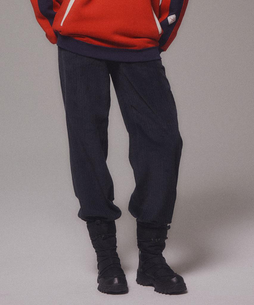 Minasu Corduroy Straight Pants_Navy