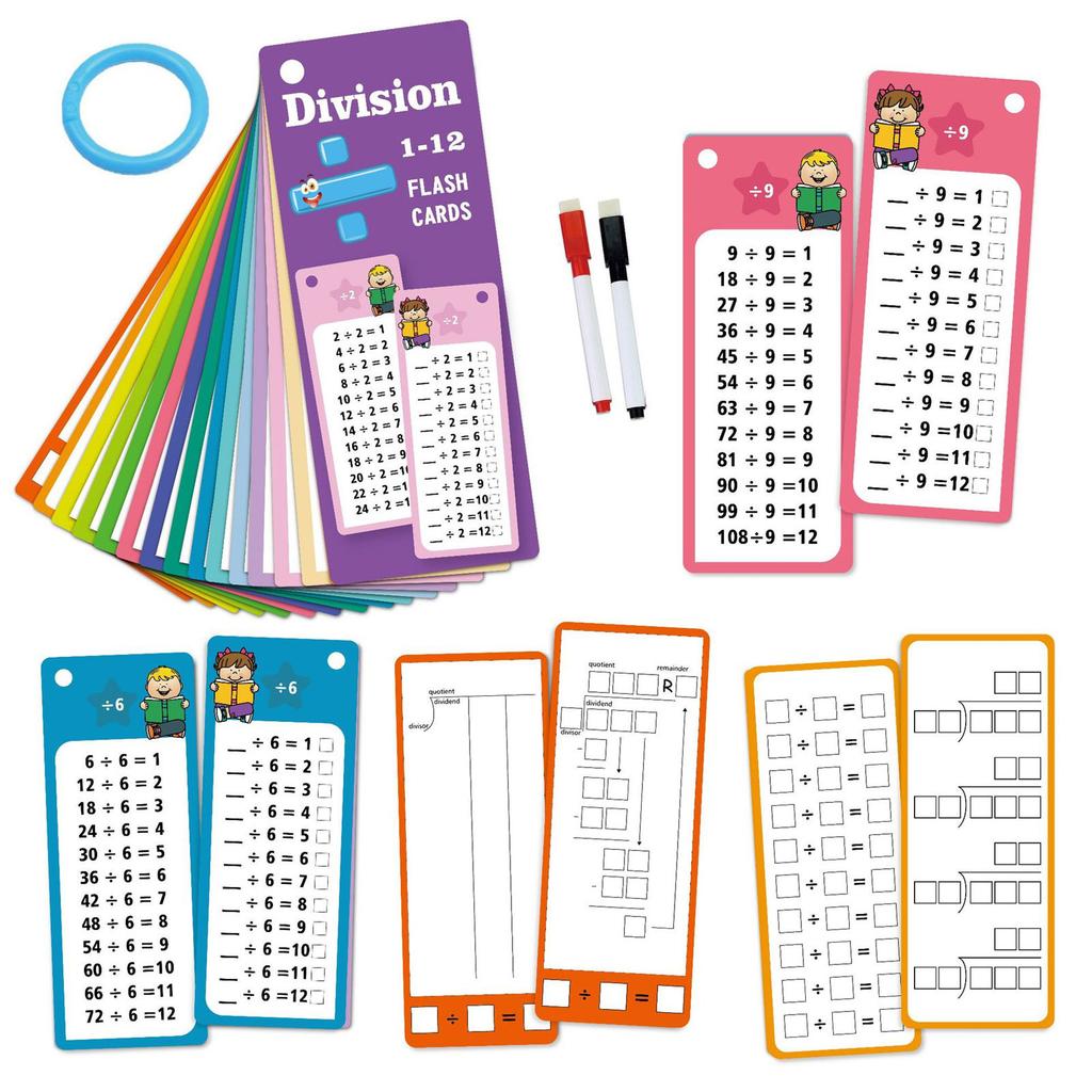 Writable Math Teaching Cards Erasable Mathematical Operations Exercise Flashcards Kid Early Learning Study Card