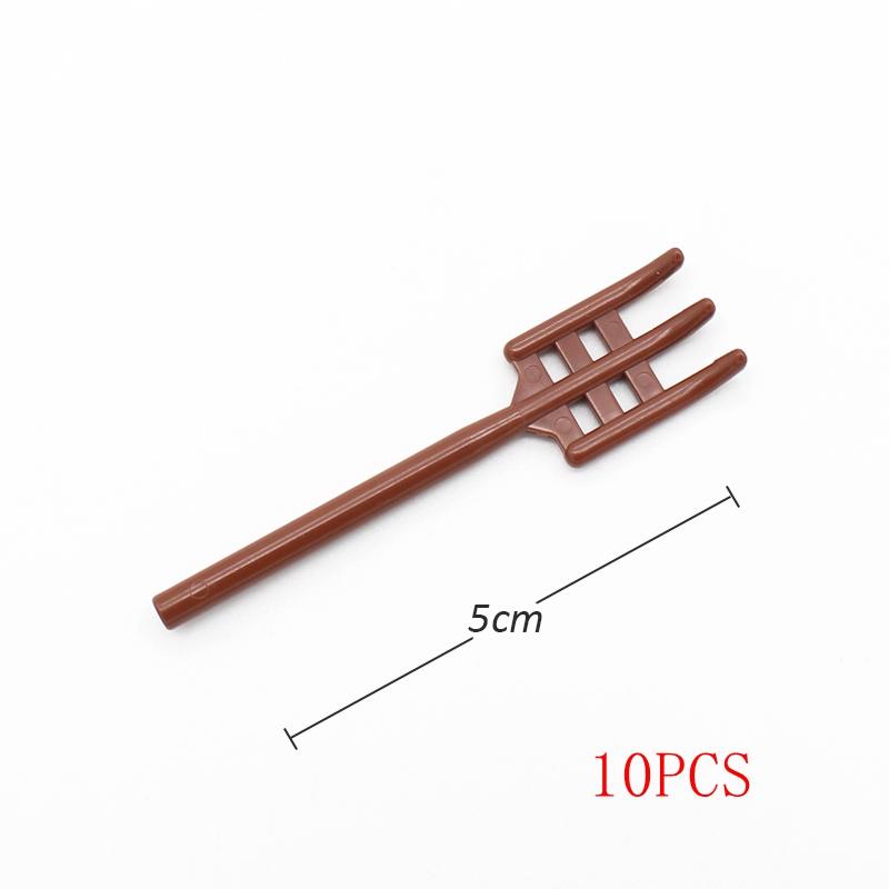 10PCS/Set  MOC Tools Figures Accessories Knife Cup Scissors Building Blocks Toys for Children 3835 3899 2343 10169 30089 30193