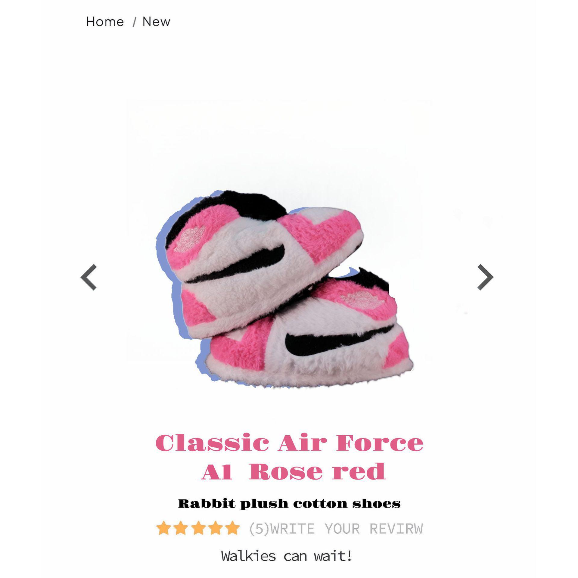 

Натхненні Douyin капці AJ1 Кокос : Ретро бавовняне домашнє взуття для пар Indoor Sole Size 36-46