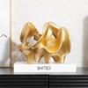 Modern Minimalist Gold Hollow Resin Decorative Ornament Living Room TV Cabinet Entryway Display