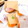 100 Pièces Forme Triangle Emballage Papier Kraft Sandwich Résistant à l'Huile Donut Pain Hamburger Sachet Jetable Cuisine Fête Restaurant