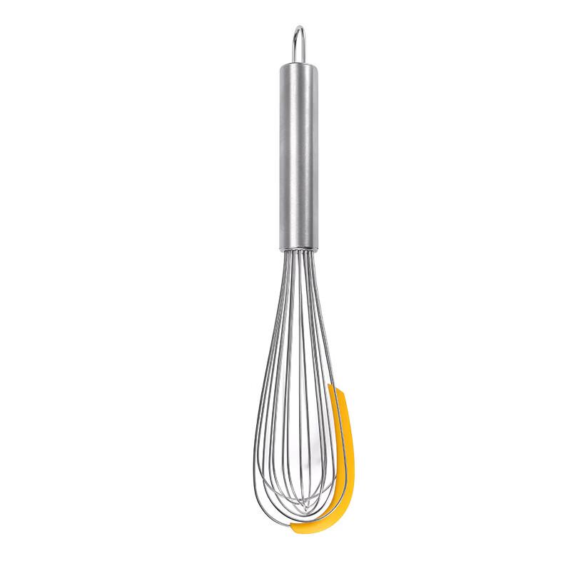 MDNG Manual Stainless Steel Whisk with Scraper