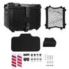 Motorcycle Rear Case 45L Aluminum Alloy with Safety Lock Quick Release Waterproofing Universal Trunk Top Box